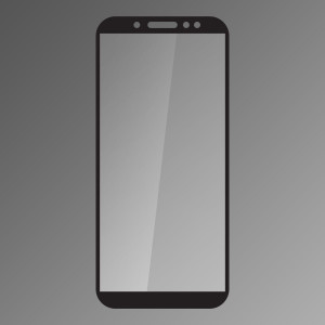 Ochranné sklo Samsung Galaxy A6 čierne, fullcover, 0.33mm Q sklo
