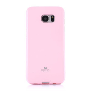 Jelly Case púzdro pre Samsung Galaxy S7 pink s trblietkami