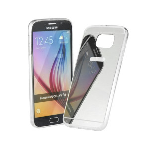 Forcell Mirror Case pre Samsung Galaxy S6 Edge silver