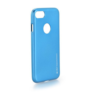 i-Jelly Case Mercury pre Apple iPhone 7 blue with logo window
