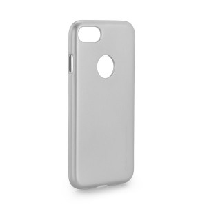 i-Jelly Case Mercury pre Apple iPhone 7 silver s otvorom na logo